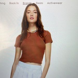 Aritzia Sunday Best Little ribbed t-shirt
